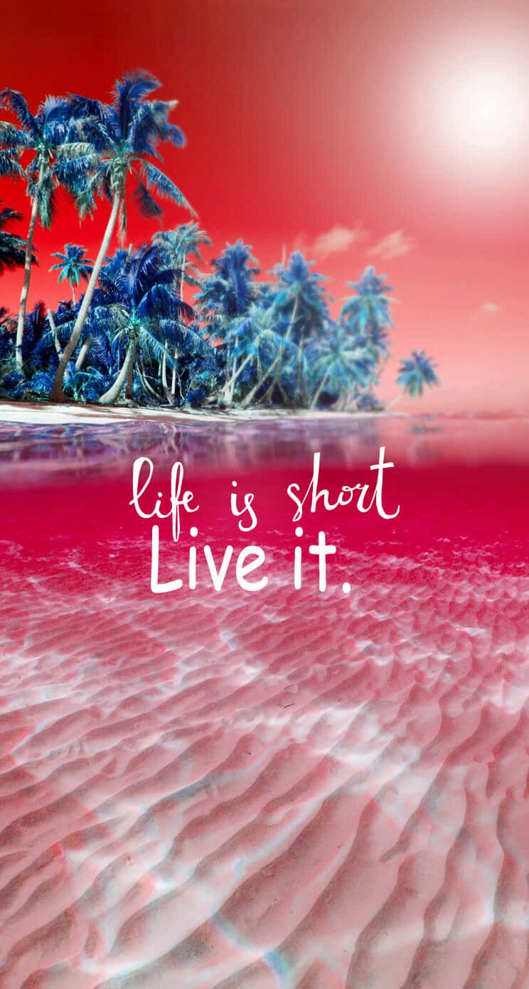 744x1392 Download Life Is Short Live It Wallpaper