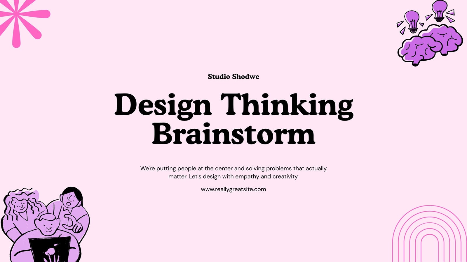 1600x900 Free and customizable thinking templates