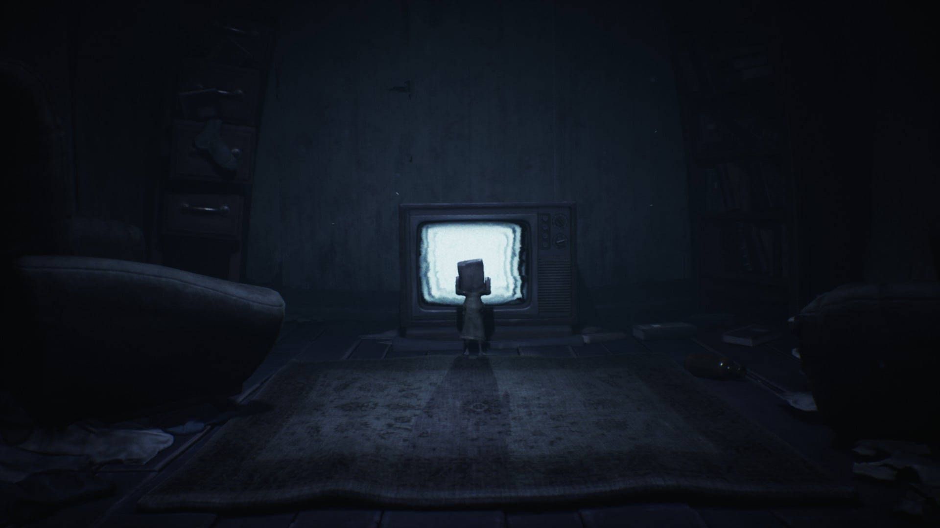 1920x1080 Download Little Nightmares Watching TV Wallpaper
