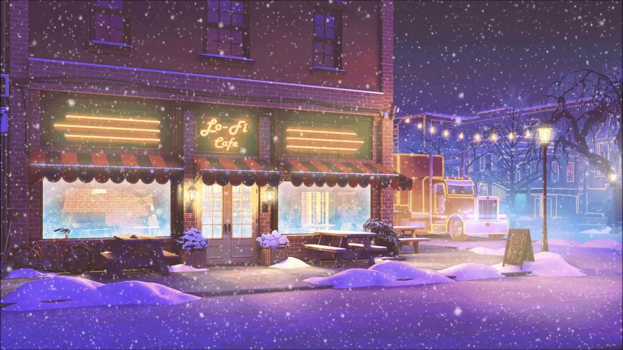 1280x720 Lofi Winter Desktop Wallpaper