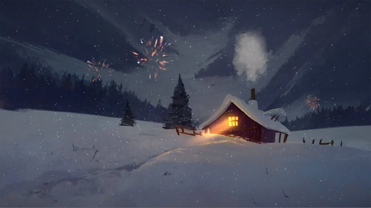 1280x720 A cozy winter. ❄️ (a chill christmas lofi mix)