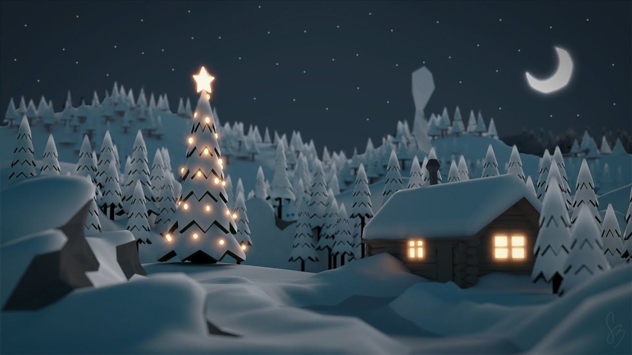 1280x720 Lofi Xmas Wallpaper