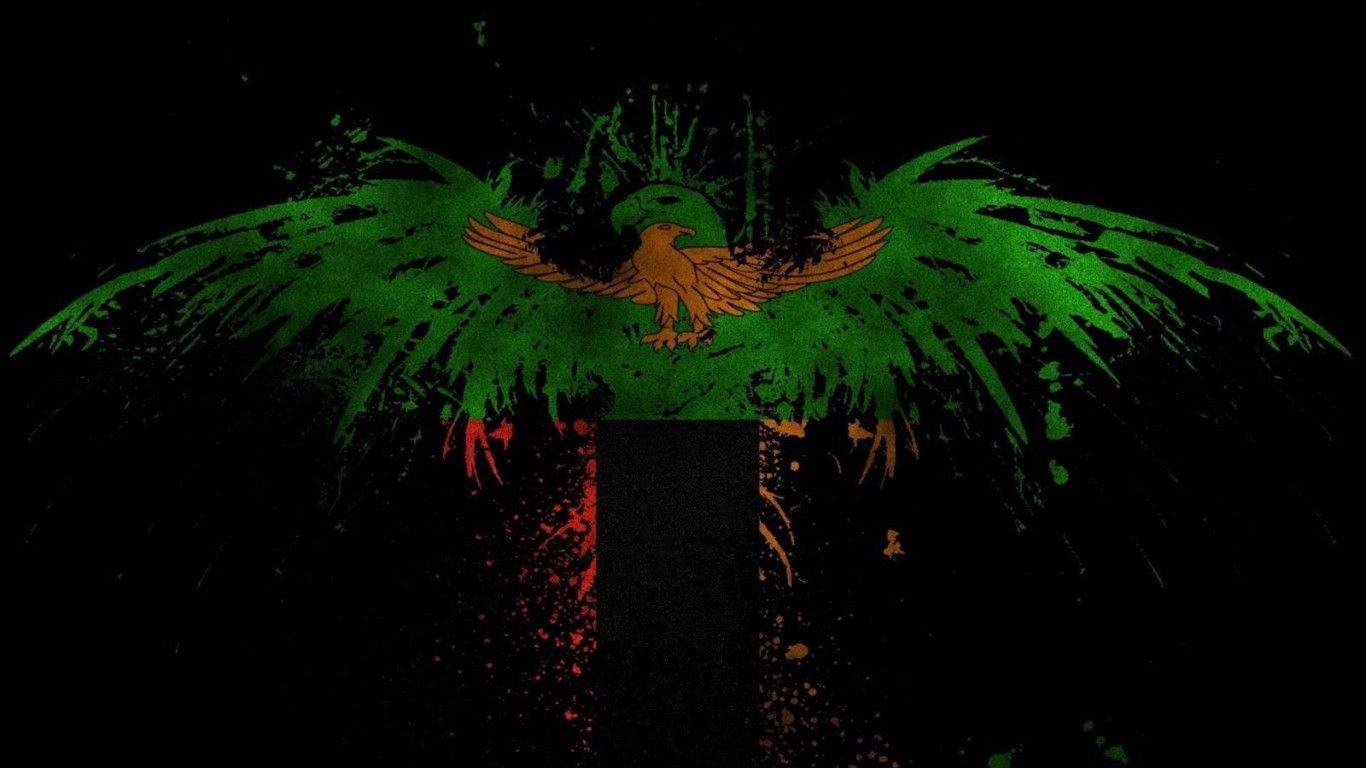 1366x768 Zambia Flag Wallpaper 94628