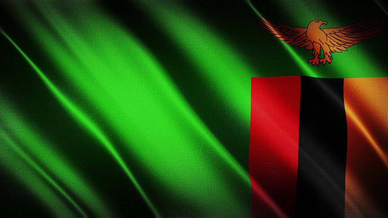 1280x720 Flag of Zambia Waving [FREE USE]