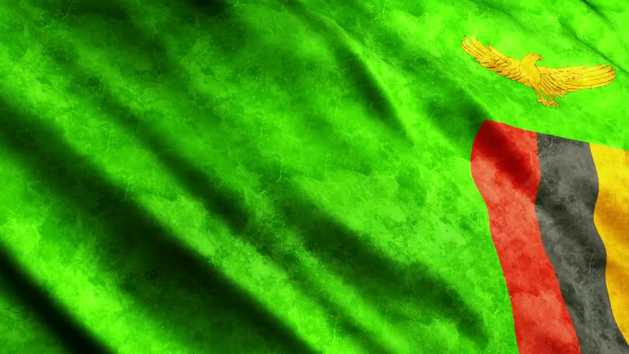 1280x720 Stock Video Flag Of The African Country Of Zambia Live Wallpaper For PC