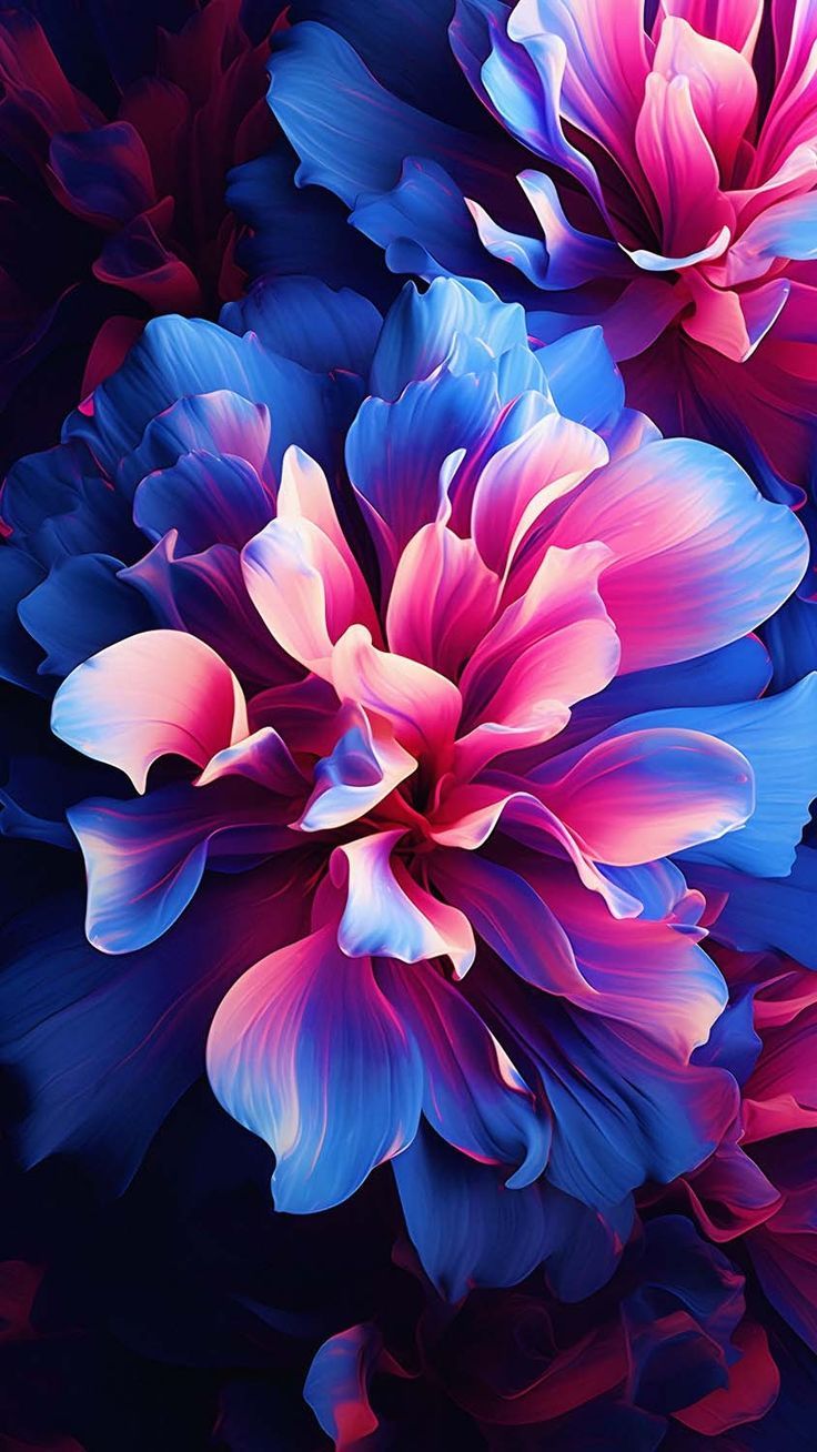 736x1308 Flowers OLED