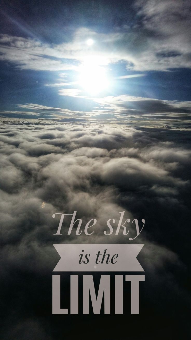 736x1308 The Sky is the Limit Wall Art. Sky is the limit background, Motivational night sky