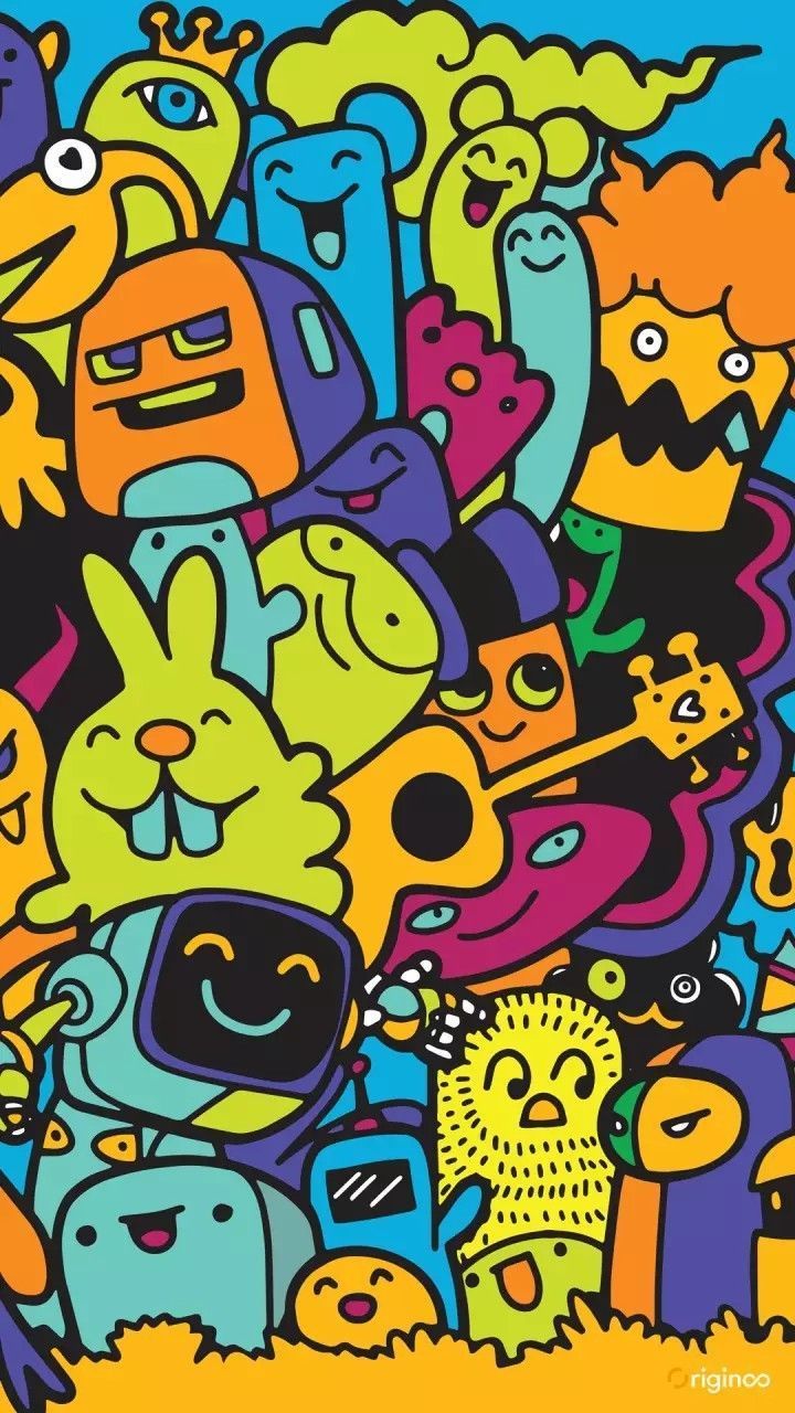 720x1280 Spreading Happiness through Interior Design: A Travel Blogger's Inspiring Journey. Doodle cartoon art, Colorful graffiti doodles, Trippy graffiti wallpaper