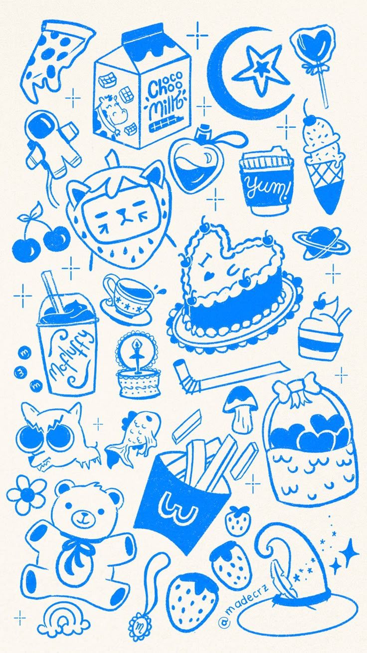 736x1308 Doodle Wallpaper Cute Stuff