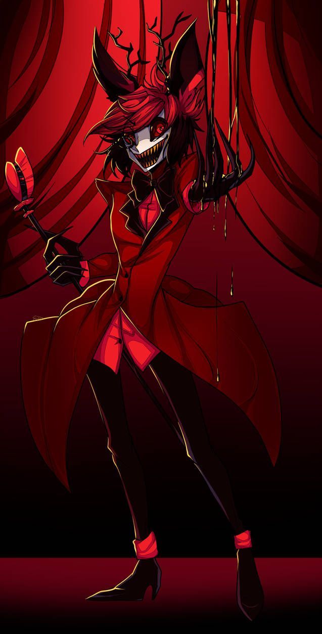 637x1254 Alastor gif wallpaper. Alastor scary form, Hazbin hotel alastor, Alastor the radio demon