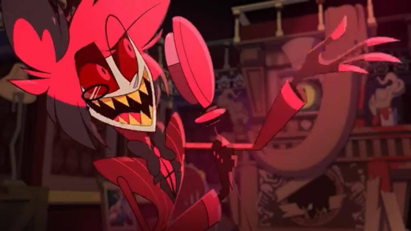 1334x750 Download Radio Demon Alastor from Hazbin Hotel Wallpaper