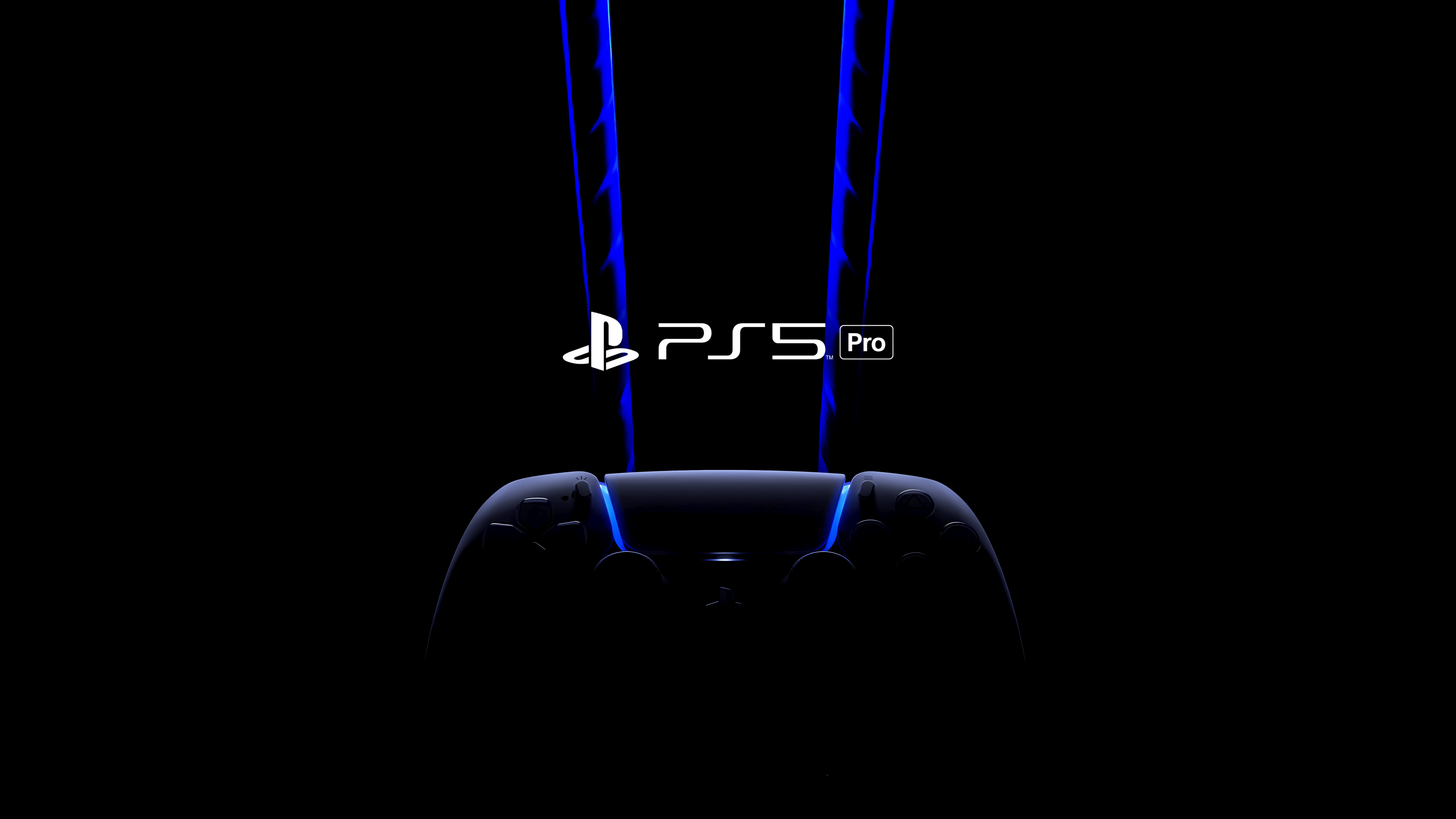 3840x2160 PlayStation 5 Pro Wallpaper 4K, AMOLED, Gaming console, Joystick