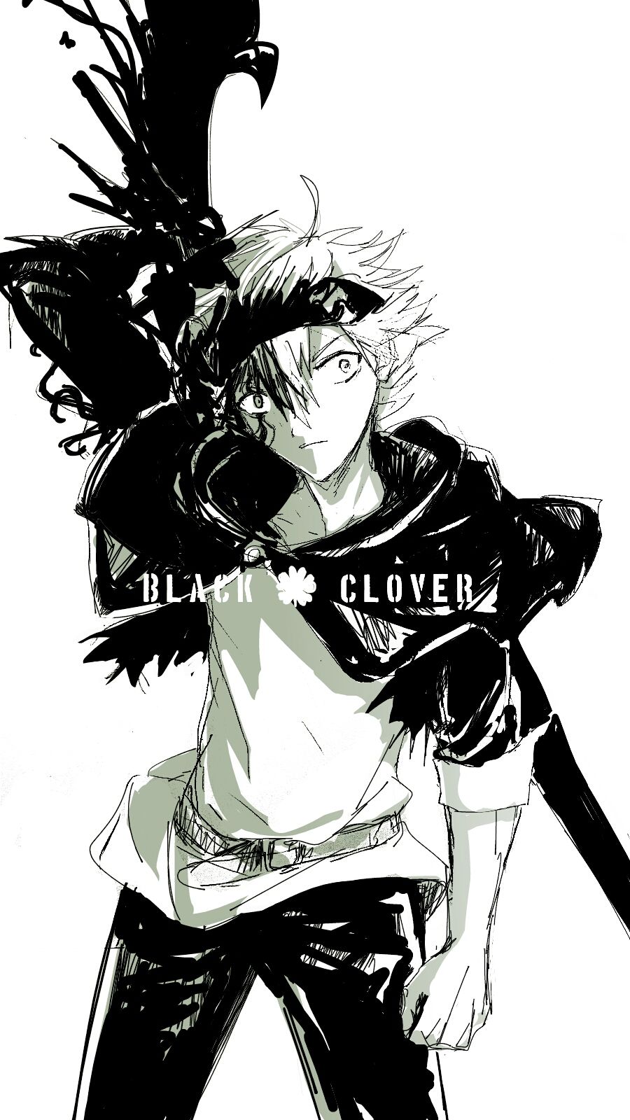 900x1600 Asta Black And White Wallpaper