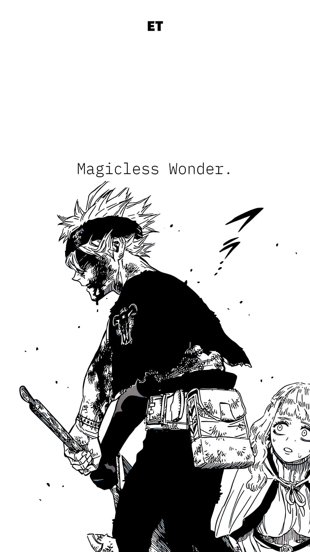 1080x1920 Download Black Clover Magicless Wonder Wallpaper