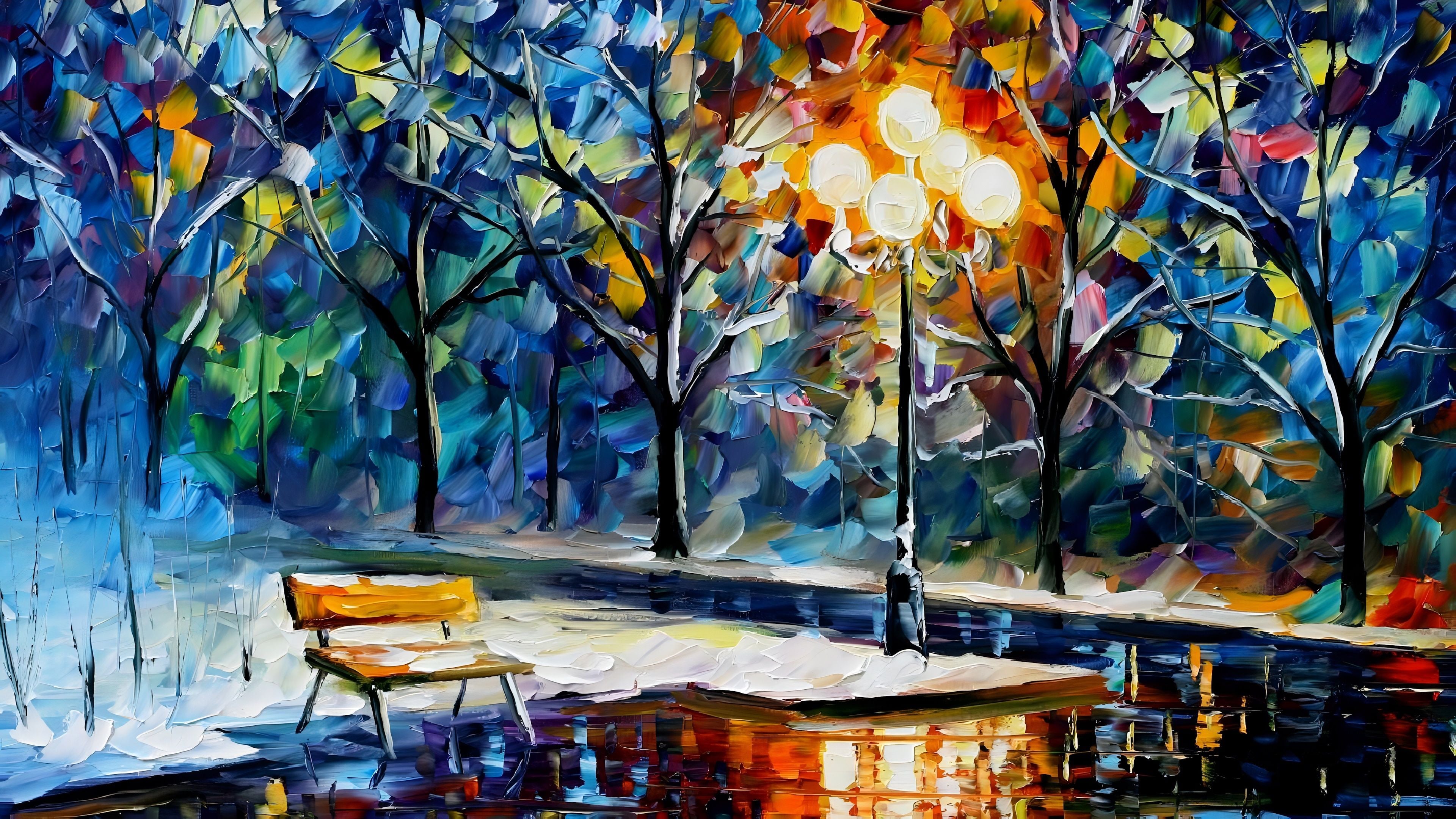 3840x2160 Oil Painting 4k Wallpaper