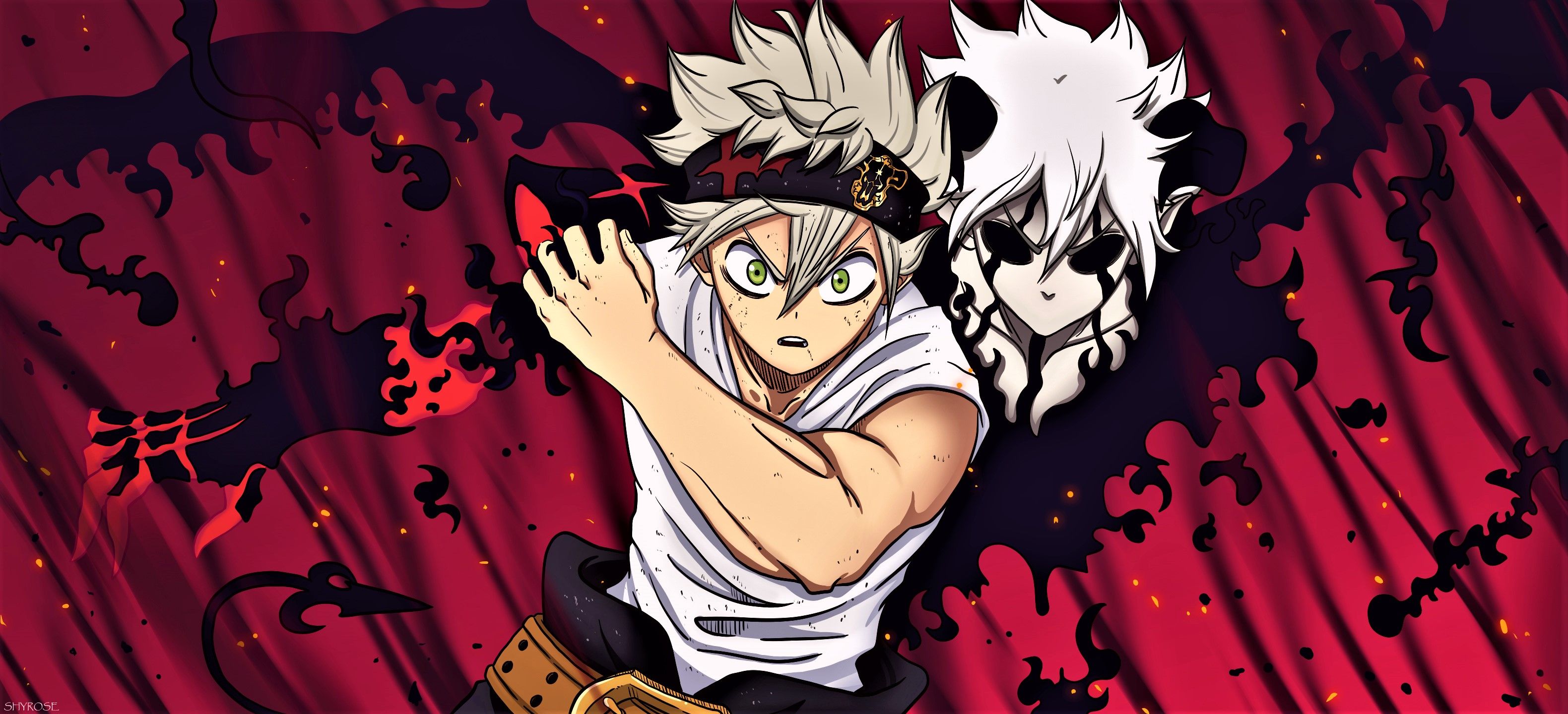 3160x1440 Asta & Liebe Unite: Epic Black Clover HD Anime Wallpaper