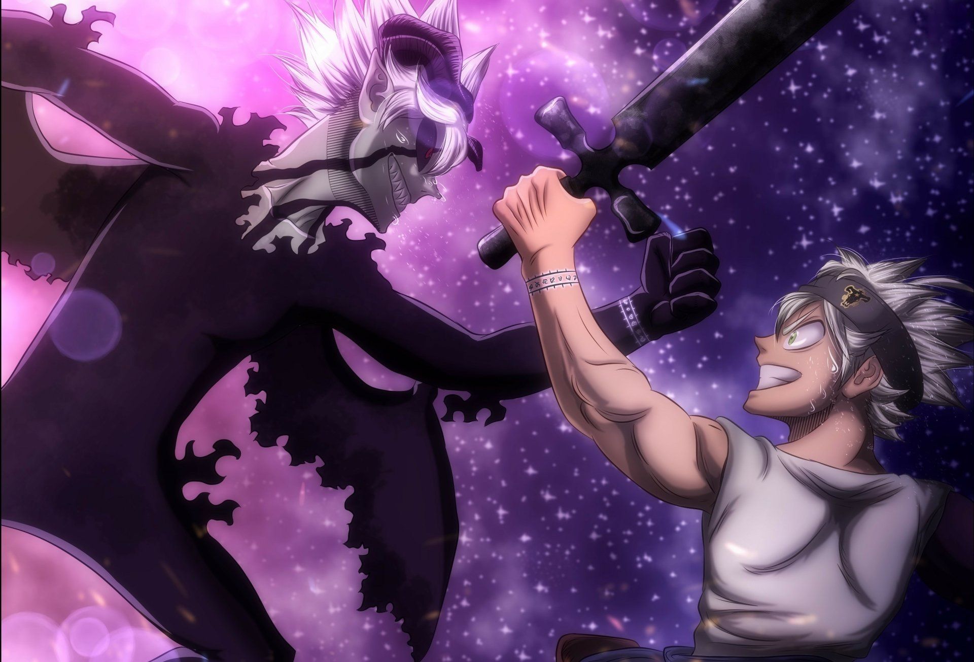 1920x1305 Black Clover Showdown: Asta vs Liebe HD Anime Wallpaper by Alan Fanarts DHx2064