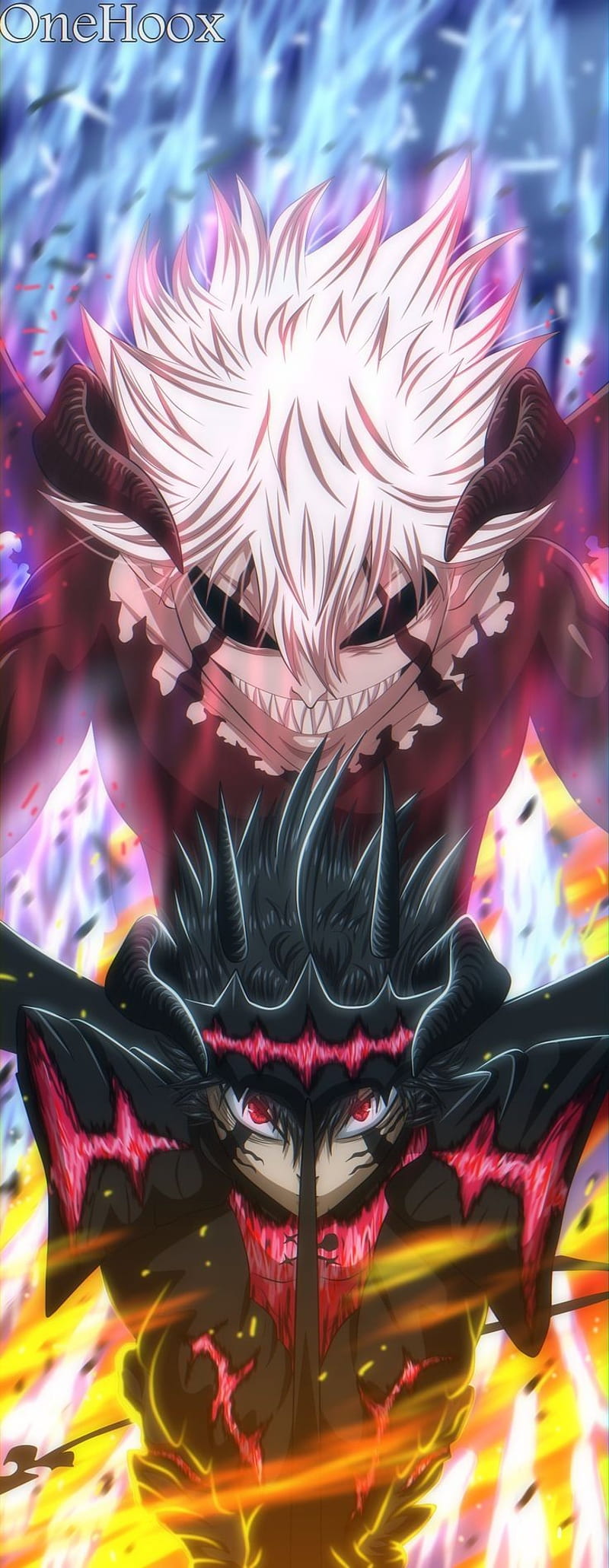 800x2061 Asta and Liebe, jesucristo, god clover, black clover, pancreas, HD phone wallpaper