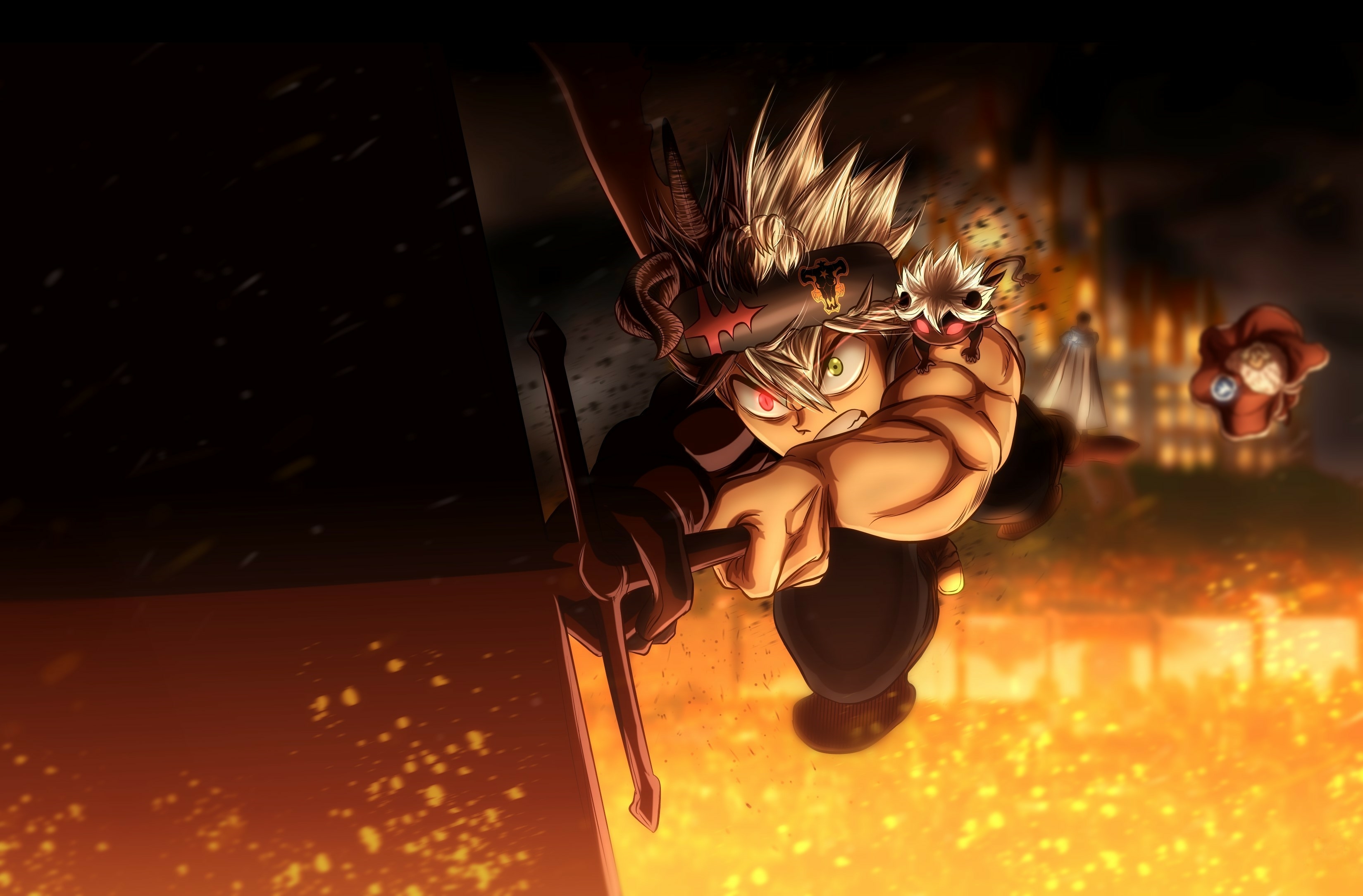 3298x2169 Asta and Liebe HD Black Clover Wallpaper, HD Anime 4K Wallpaper, Image and Background