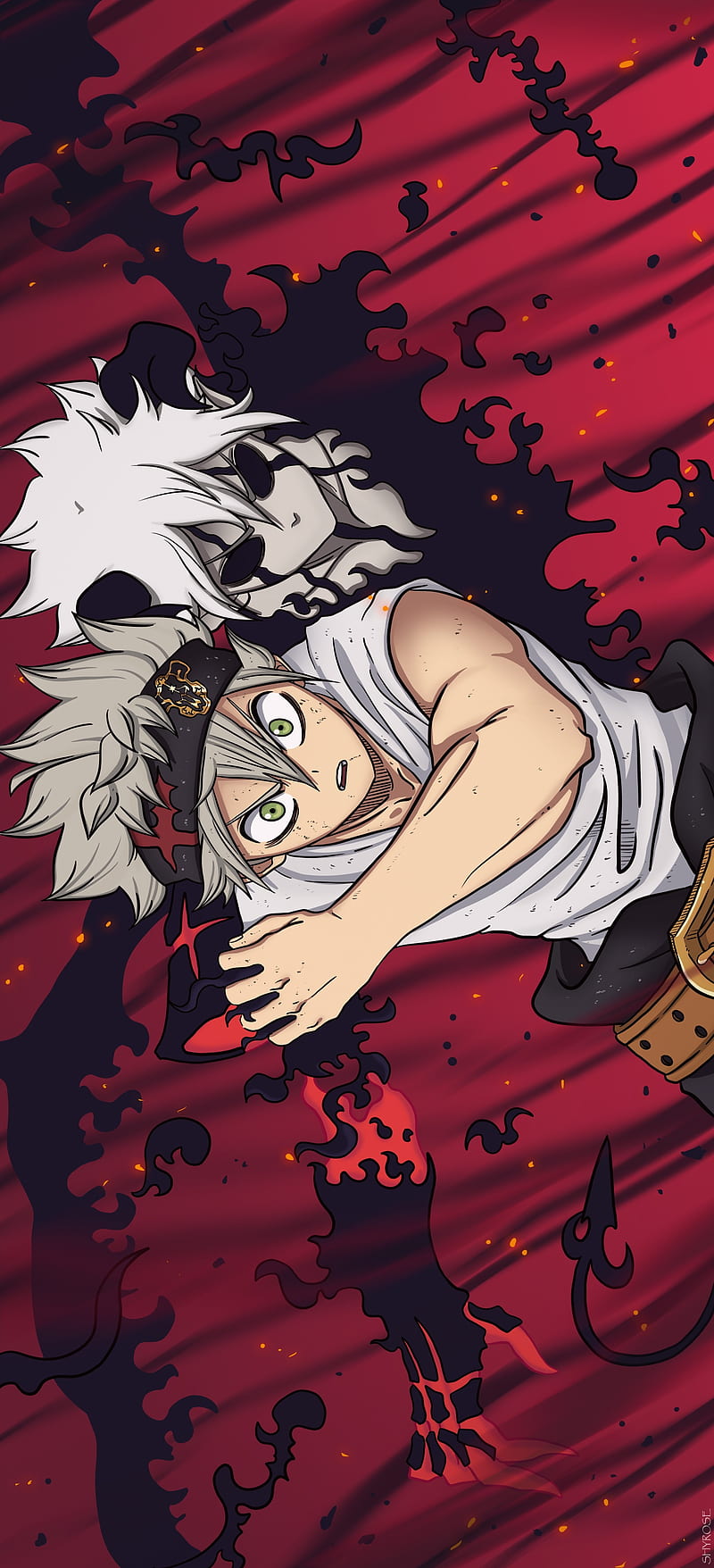 800x1756 Black clover, anime, asta, liebe, manga, HD phone wallpaper