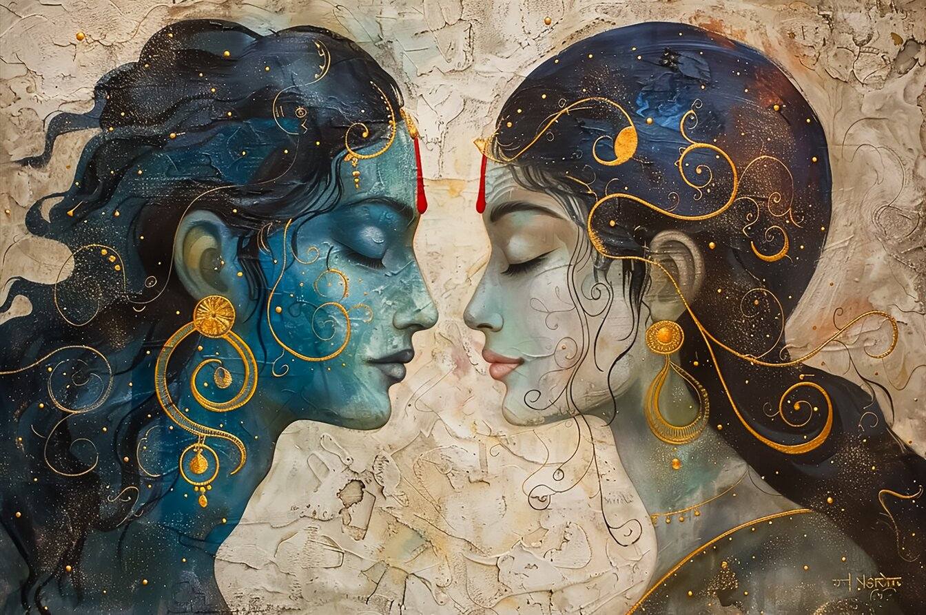1344x893 Buy Now Radha Krishna Peel Stick Vinyl Wallpaper. Spiritual Design Average (6 by 8 feet)