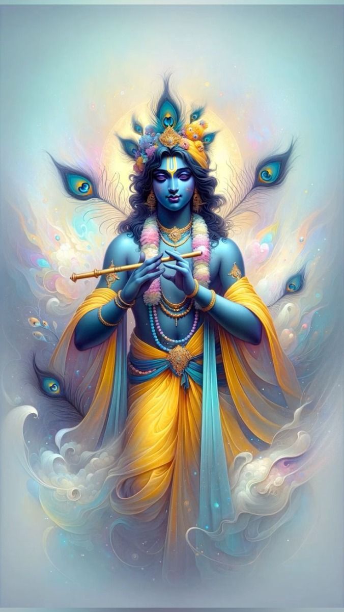 676x1201 Lord Krishna 4k wallpaper for mobile