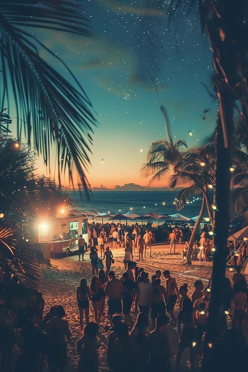 493x740 California beach party Image