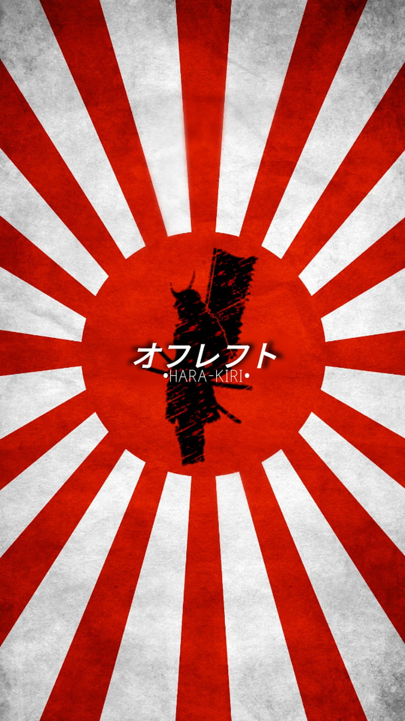 800x1422 Samurai HARA KIRI, Japan Flag, Samurai, HD Phone Wallpaper