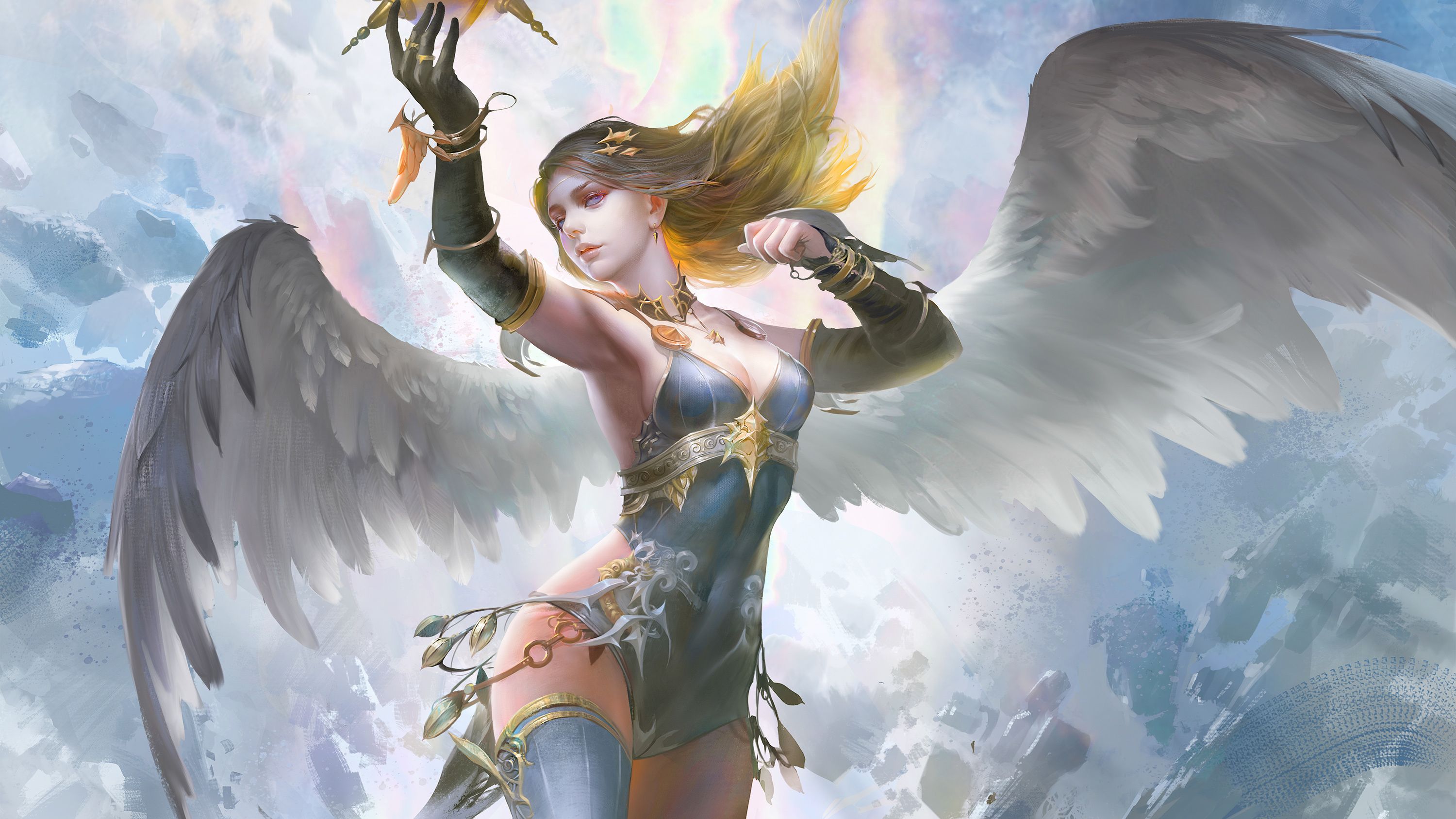 3000x1687 Fantasy Girl With Wings Wallpaper, HD Fantasy Girls Wallpaper, 4k Wallpaper, Image, Background, Photos and Picture
