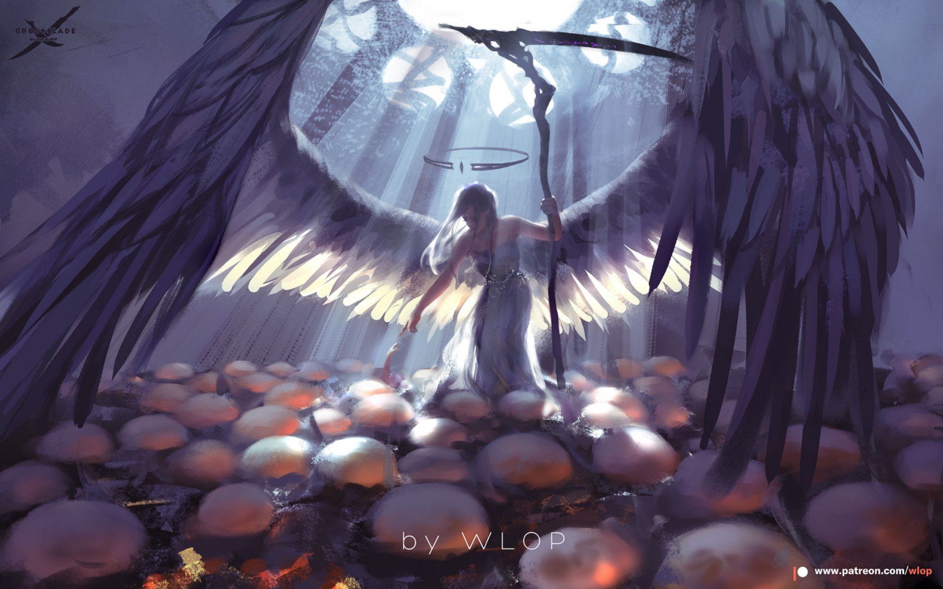 1920x1200 GhostBlade Angel Wings HD Wallpaper