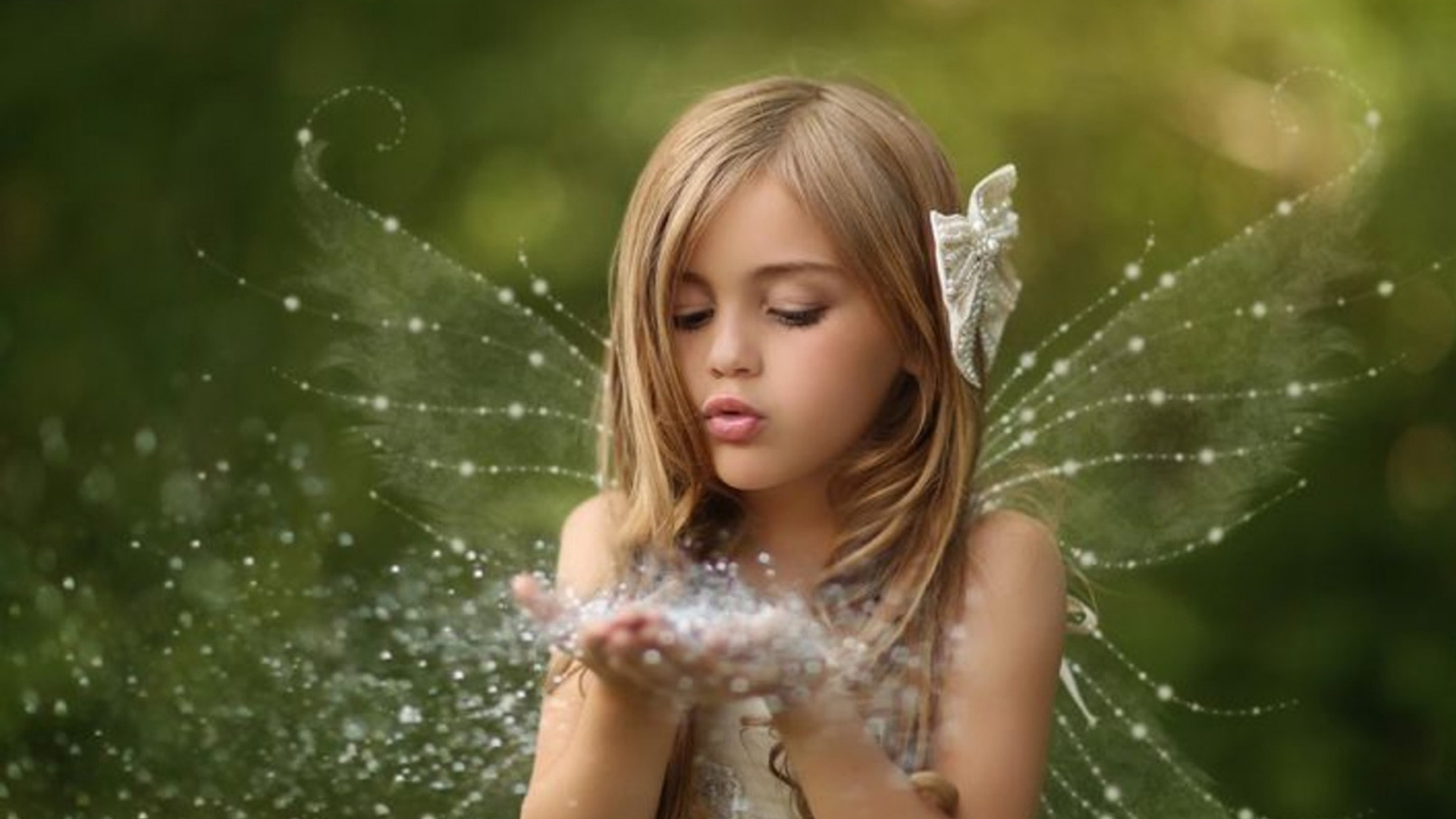 1920x1080 Little Cute Girl With Fairy Wings Wallpaper, HD Other 4K Wallpaper, Image and Background