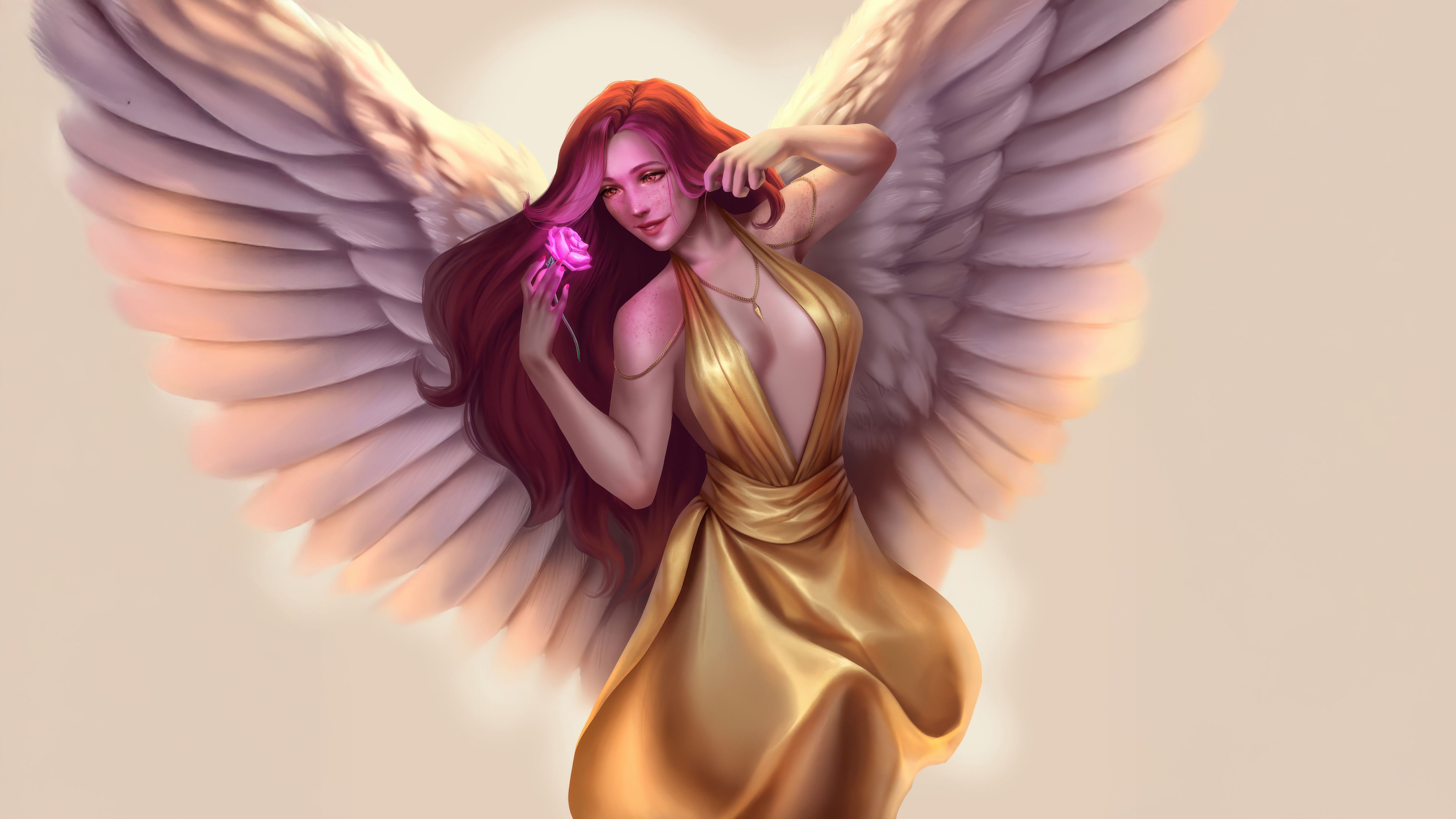 5120x2880 The Angel Wings Of Beauty Wallpaper, HD Artist Wallpaper, 4k Wallpaper, Image, Background, Photos and Picture