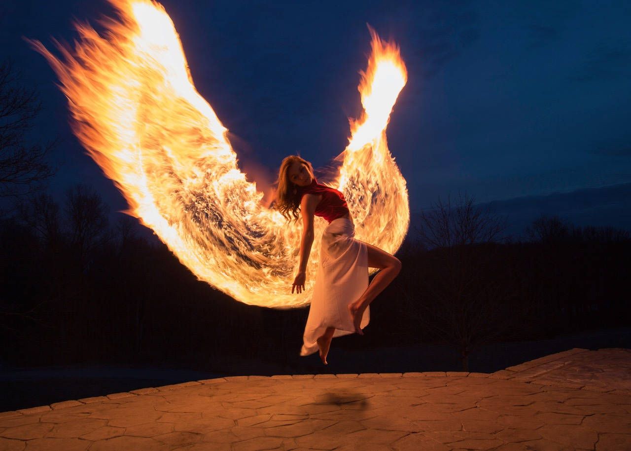 1280x914 Fire Wings Background