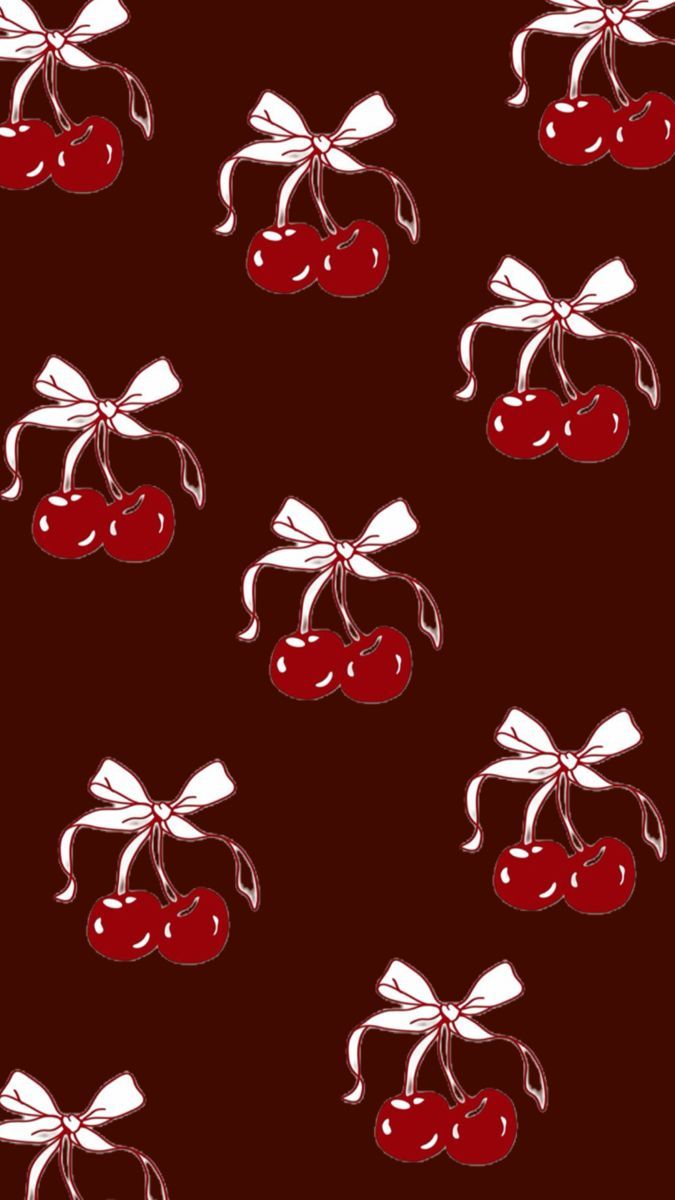 675x1200 Burgundy ribbon wallpaper. Cherry background, Cherry wallpaper aesthetic iphone, Lace iphone wallpaper