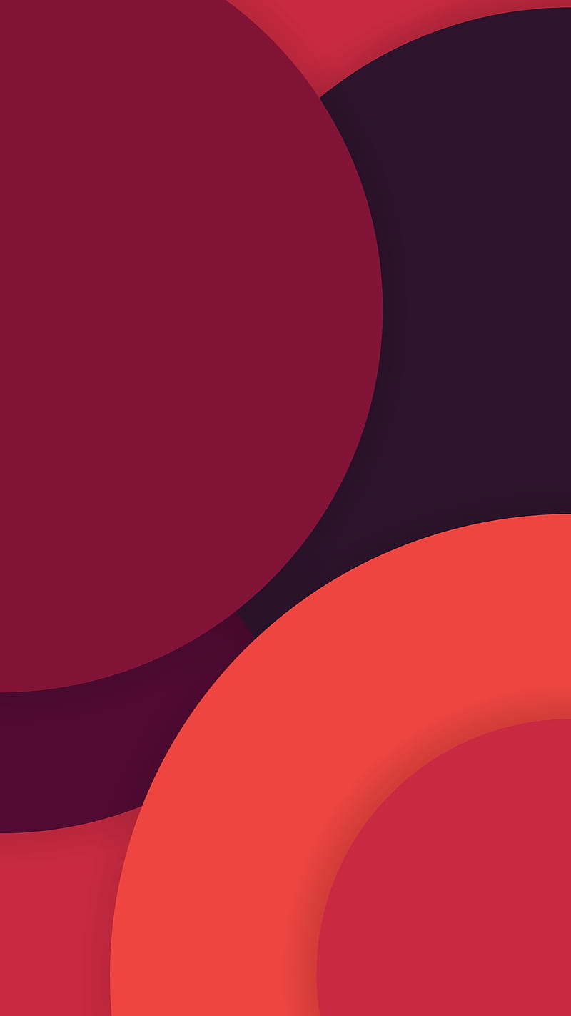 800x1422 Red shades, abstract, burgundy, circles, colors, layers, orange, patterns, shadow, HD phone wallpaper