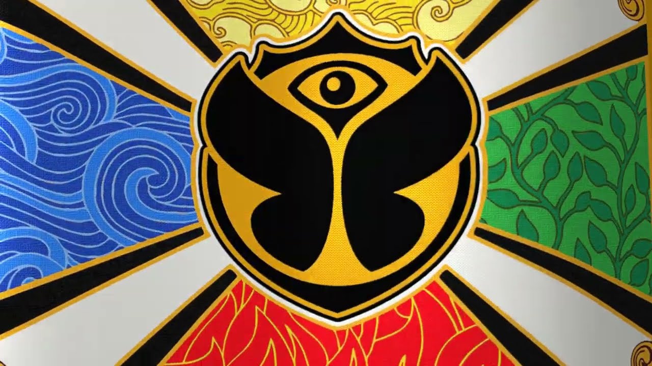 1280x720 Tomorrowland Flag waving in the wind
