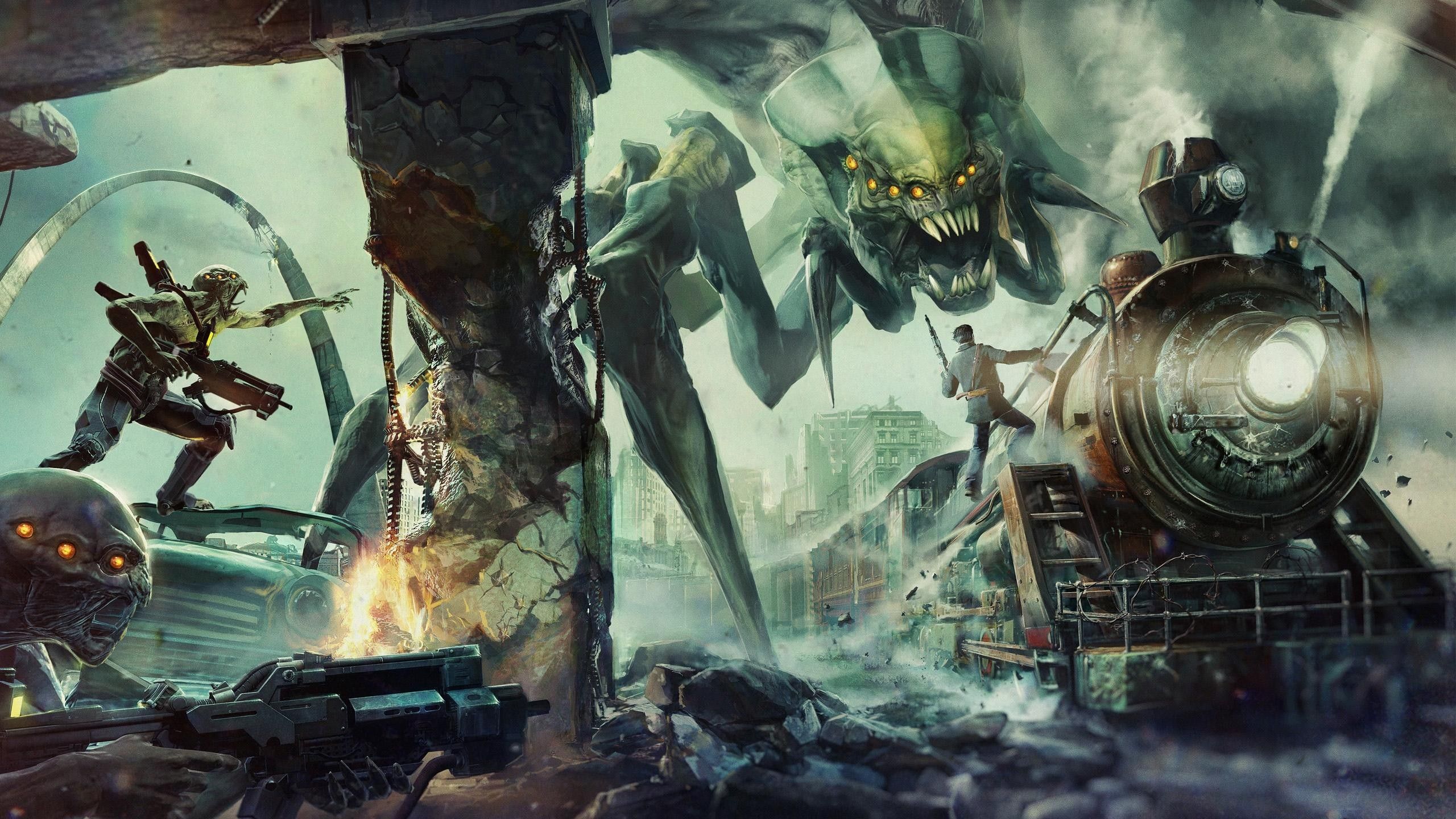 2560x1440 Download Video Game Resistance 3 HD Wallpaperx1440