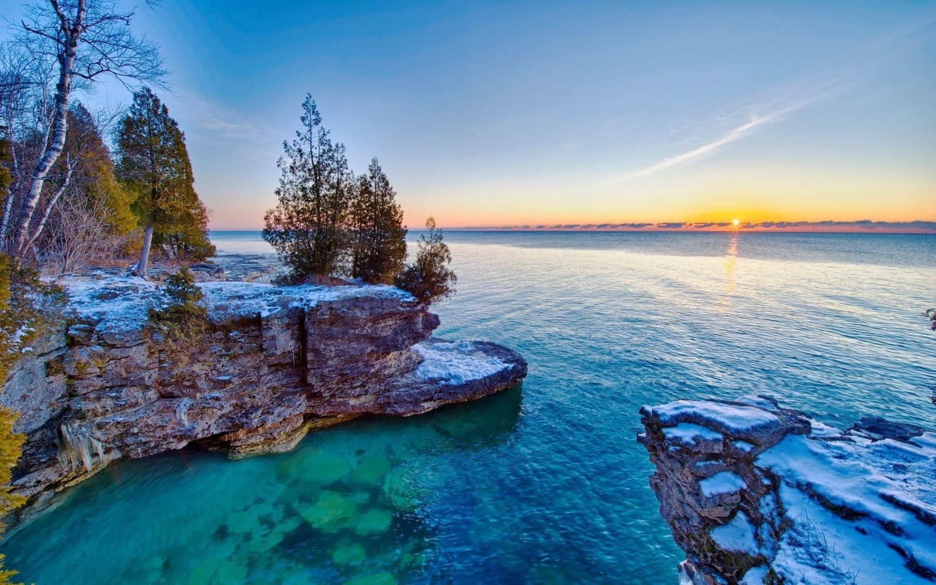 1920x1200 Phone wallpaper: Earth, Lake, Lake Michigan 1445760