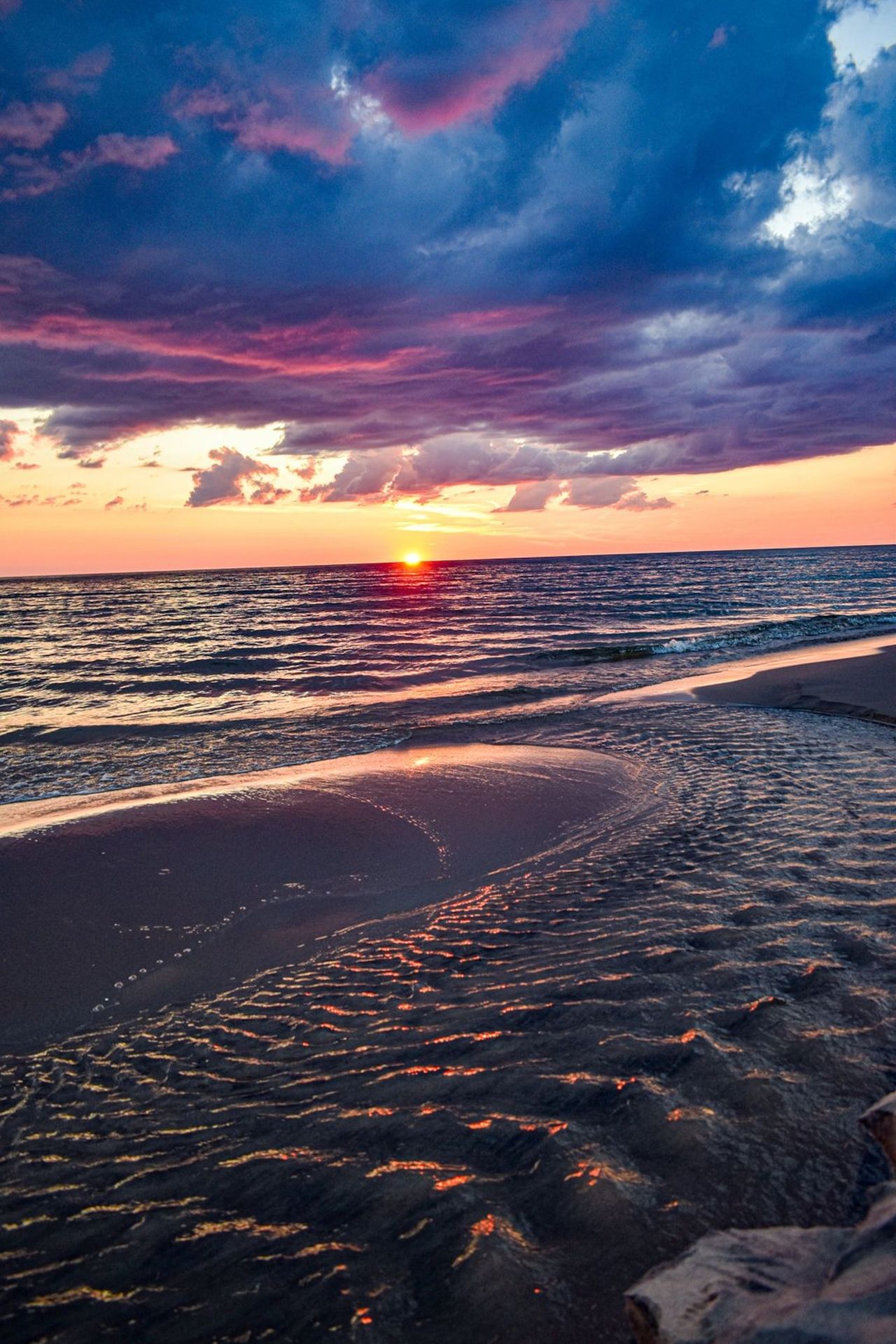 1280x1920 Spectacular August sunrises and sunsets in Michigan; There are a few reasons for the beauty