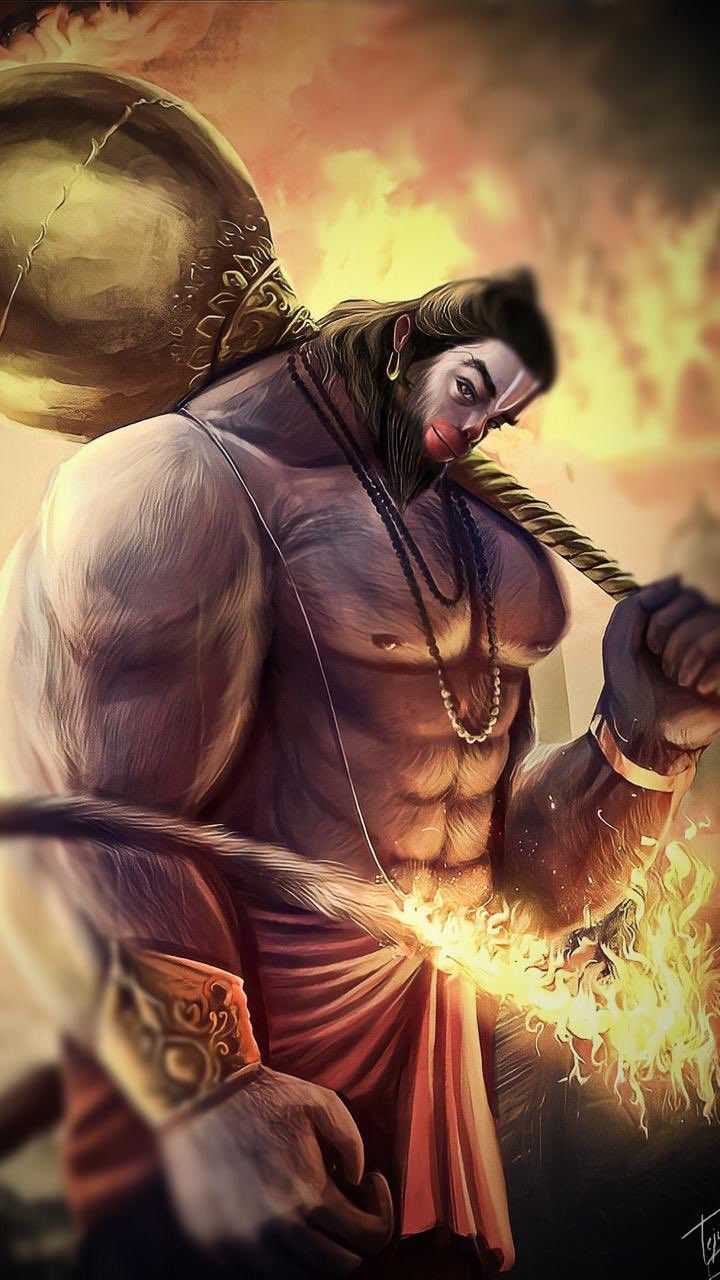 720x1280 Angry hanuman ji. Angry lord hanuman HD wallpaper, Hindu gods, Indian god