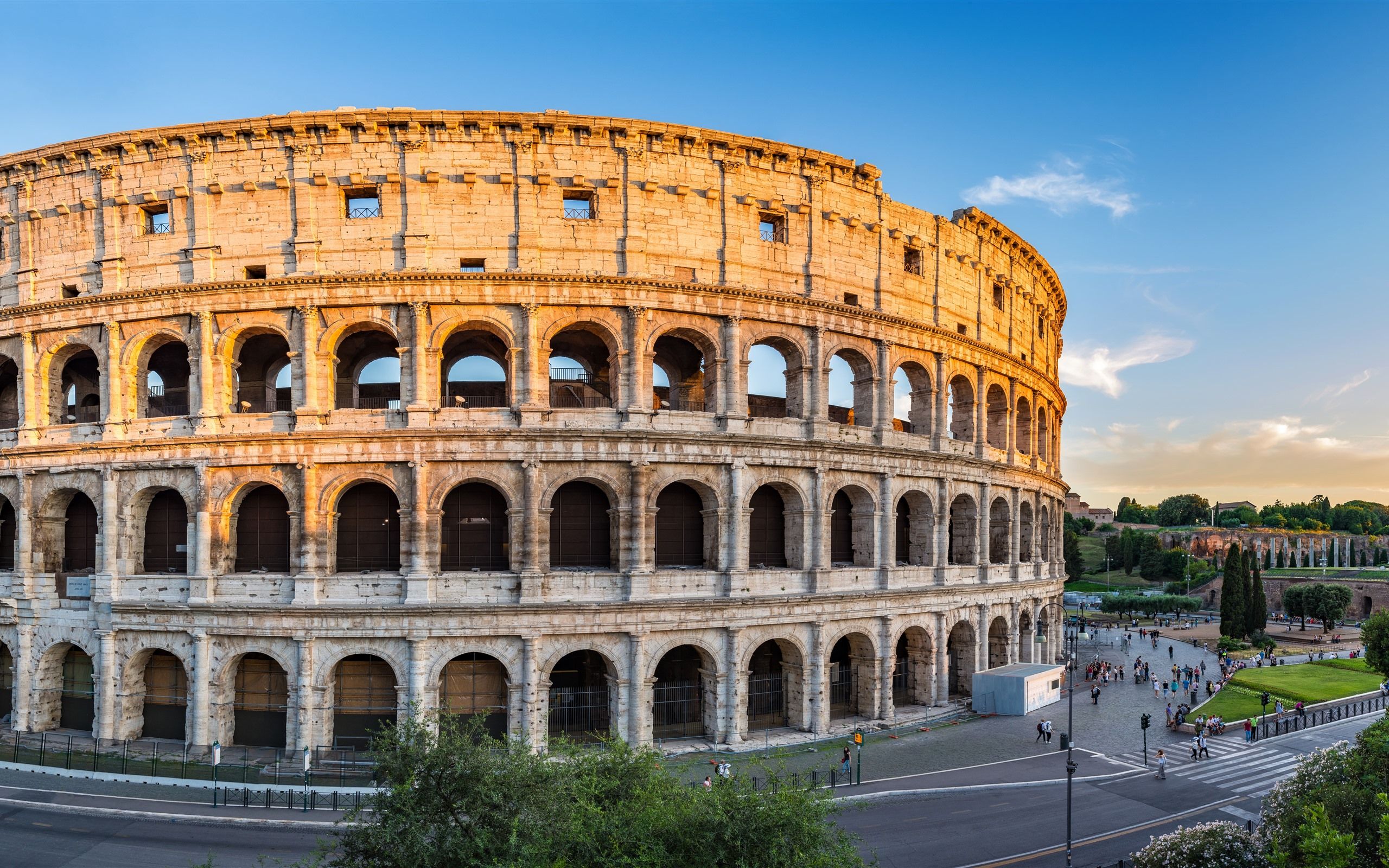 2560x1600 Wallpaper Europe, Italy, Rome, Colosseum, ruins, city 7680x4320 UHD 8K Picture, Image