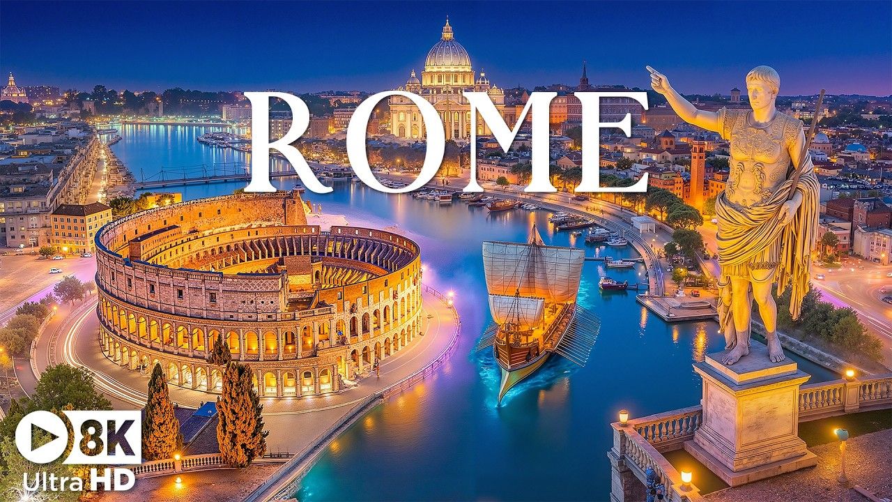 1280x720 Rome Italy 8K