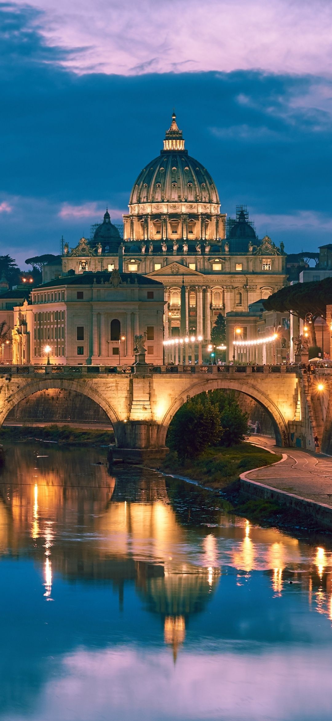 1080x2340 Phone wallpaper: Cities, Rome, Man Made, Ponte Sant'angelo 1172861