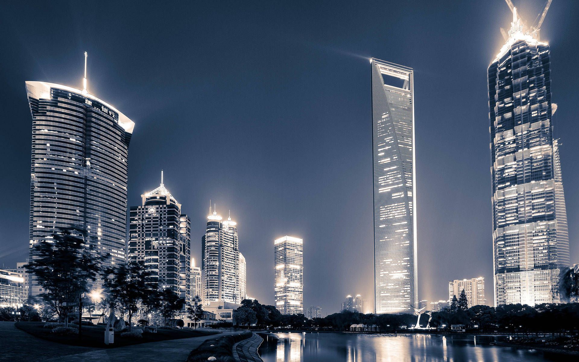 1920x1200 Download Modern Shanghai City In China Wallpaper