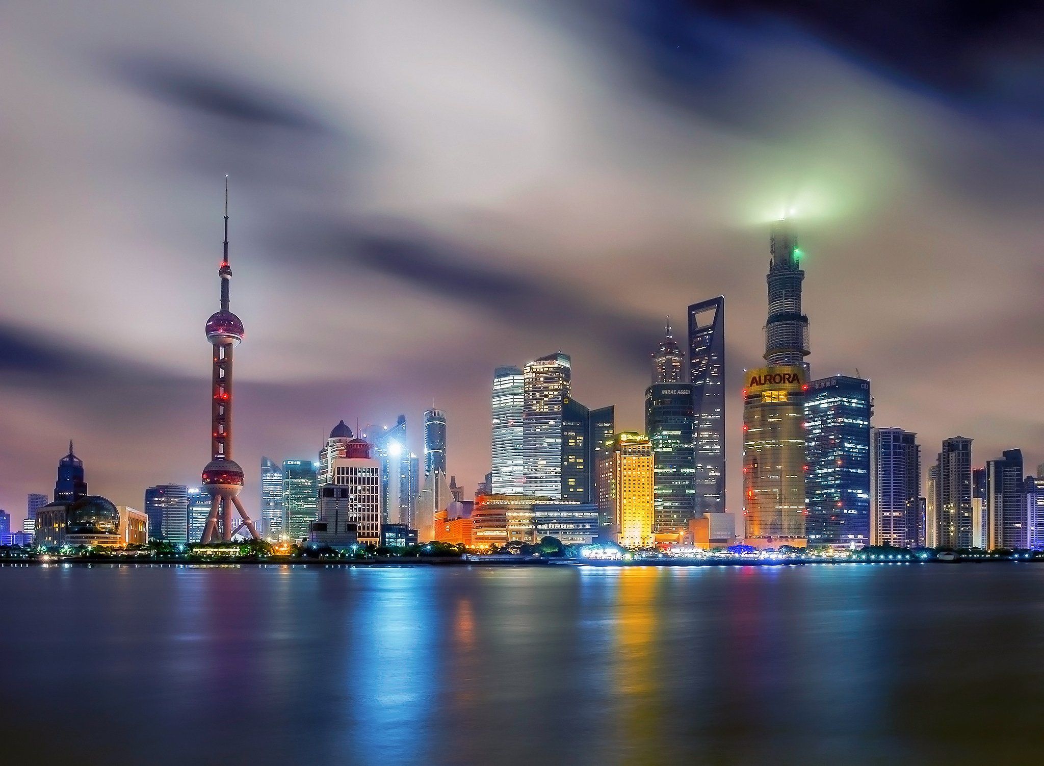 2048x1502 china, The, City, Of, Shanghai, Night, Home, Lighting, Water Wallpaper HD / Desktop and Mobile Background
