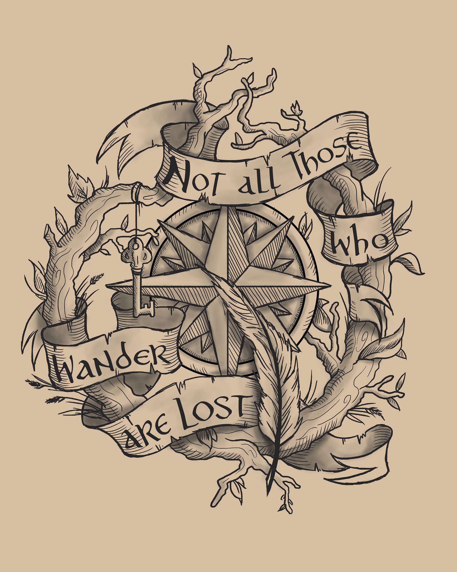 1920x2403 Not all those who wander are lost (3). Image - Behance