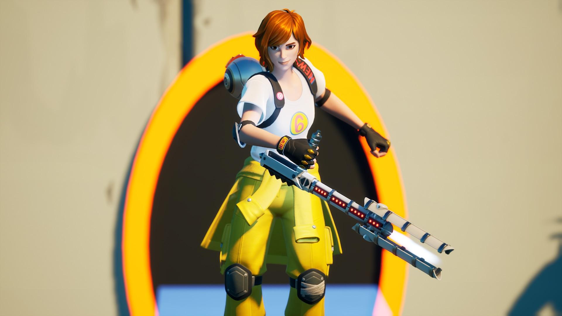 1920x1080 Chell's Still Alive. April O'Neil • Porta Panopticon • Riot Control Baton • Holographic • The Blue A