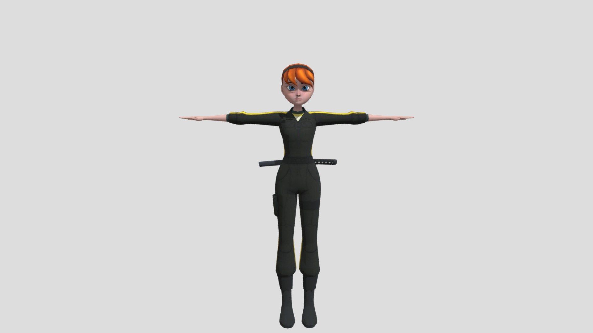 1920x1080 April O'Neil (Kunoichi) From TMNT Legends Model Free 3D model by Scorpion4241 [6d6d3f4]