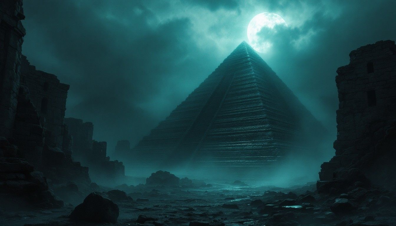 1344x768 Free Ethereal Gothic Pyramid Image, Gothic, Haunting