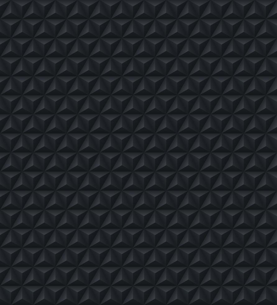 891x980 Black pyramid 3D pattern background. Abstract geometric texture design